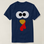 Thanksgiving Turkije geconfronteerd met TShirt (Design voorkant)