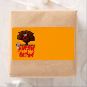 Thanksgiving Turkije - Geef in ALLES Bedankt Etiket (Insitu)