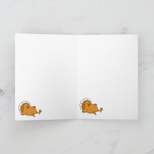 Thanksgiving Turkije gemaakt van groenten Kaart (Binnen)