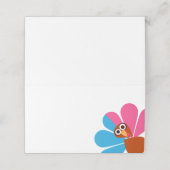 Thanksgiving Turkije Genderonthulling Plaatskaartje (Buitenkant ongevouwen)