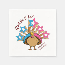 Thanksgiving Turkije Genderonthulling Servet