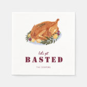 Thanksgiving Turkije grappig, laten we verbijsterd Servet (Voorkant)