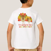 Thanksgiving  Turkije Grote broederkondiging Shirt (Achterkant)