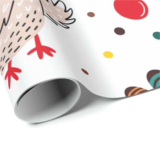 Thanksgiving Turkije Herfst herfst leest patroon Cadeaupapier (Rol Hoek)