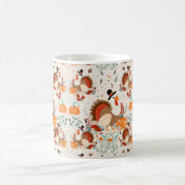 Thanksgiving Turkije Herfstpatroon Koffiemok (Center)