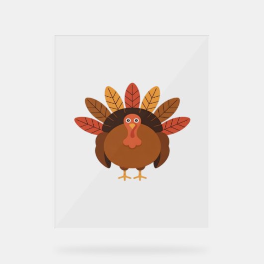 Thanksgiving Turkije – Herfstvakantie Classic Clas Acryl Bord (Voorkant)