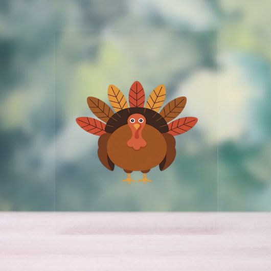 Thanksgiving Turkije – Herfstvakantie Classic Clas Acryl Bord (Neutraal)