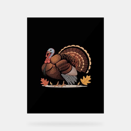 Thanksgiving Turkije – Herfstvakantie Classic Clas Acryl Bord (Voorkant)