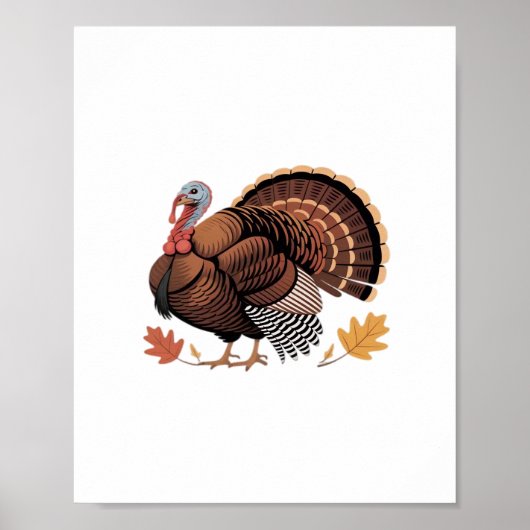 Thanksgiving Turkije – Herfstvakantie Classic Clas Poster (Voorkant)