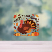 Thanksgiving Turkije – Herfstvakantie Classic Over Acryl Bord (Neutraal)