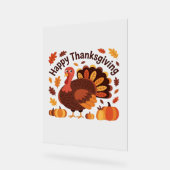 Thanksgiving Turkije – Herfstvakantie Classic Over Acryl Bord (Hoek)