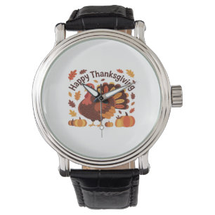 Thanksgiving Turkije – Herfstvakantie Classic Over Horloge