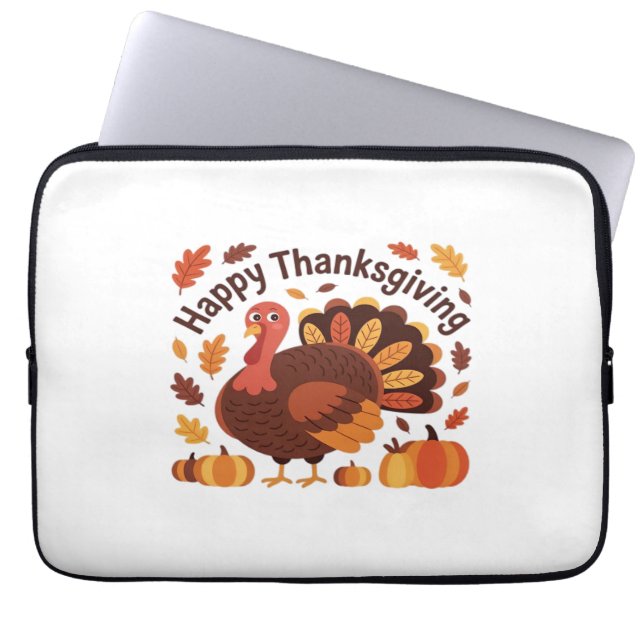 Thanksgiving Turkije – Herfstvakantie Classic Over Laptop Sleeve (Voorkant)