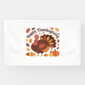 Thanksgiving Turkije – Herfstvakantie Classic Over Spandoek (Horizontaal)