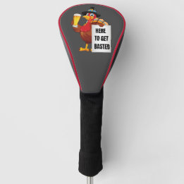 Thanksgiving turkije hier om zich te laten bedruip golfheadcover
