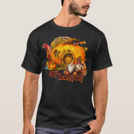 Thanksgiving Turkije Horror Gnomen T-shirt
