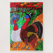 THANKSGIVING TURKIJE HOUDT VAN puzzel Legpuzzel (Verticaal)
