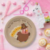 Thanksgiving Turkije Humor Napkins Papieren Bordje (Feest)