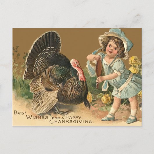 Thanksgiving Turkije II-Briefkaart Feestdagenkaart (Voorkant)