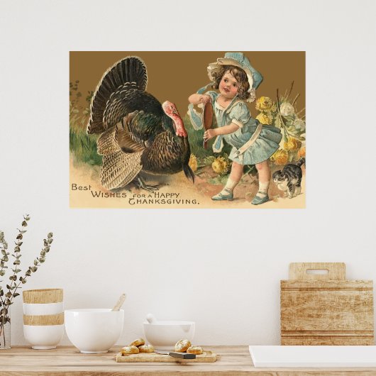 Thanksgiving Turkije II Poster (Keuken)