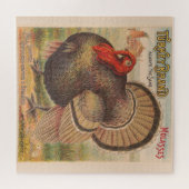  Thanksgiving Turkije Illustratie (1891) Legpuzzel (Horizontaal)