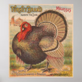  Thanksgiving Turkije Illustratie (1891) Poster (Voorkant)