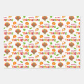 Thanksgiving Turkije Inpakpapier Vel (Voorkant 3)