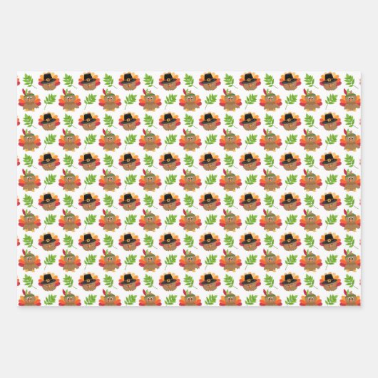 Thanksgiving Turkije Inpakpapier Vel (Voorkant)