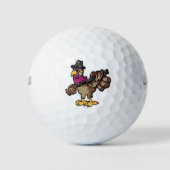 Thanksgiving Turkije jacht Golfballen (Voorkant)