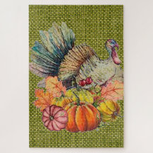 Thanksgiving Turkije Jigzaag Puzzle