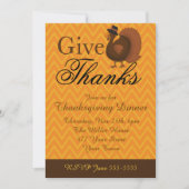 Thanksgiving Turkije Kaart (Voorkant)