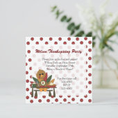 Thanksgiving Turkije Kaart (Staand voorkant)