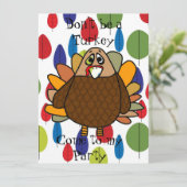 Thanksgiving Turkije Kaart (Staand voorkant)