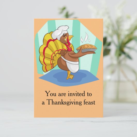 Thanksgiving Turkije Kaart (Staand voorkant)