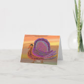 Thanksgiving Turkije-kaart Feestdagen Kaart (Achterkant)