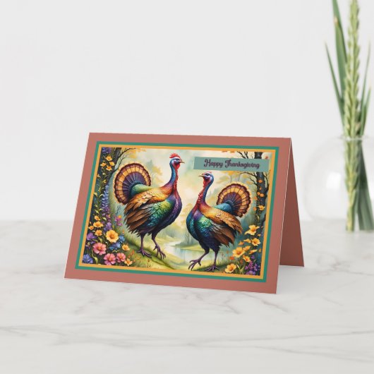 Thanksgiving Turkije-kaart Kaart (Voorkant)