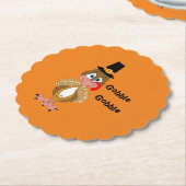 Thanksgiving Turkije Kartonnen Onderzetters (Gekanteld)