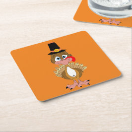 Thanksgiving Turkije Kartonnen Onderzetters