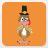 Thanksgiving Turkije Kartonnen Onderzetters (Voorkant)