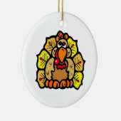 Thanksgiving Turkije Keramisch Ornament (Rechts)