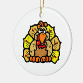 Thanksgiving Turkije Keramisch Ornament (Links)