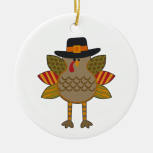 Thanksgiving Turkije Keramisch Ornament