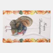 Thanksgiving Turkije keukenhanddoek (Horizontaal)