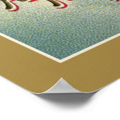 Thanksgiving turkije -  kunsttekening poster (Hoek)