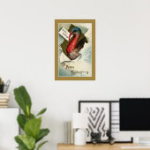Thanksgiving turkije -  kunsttekening poster (Thuiskantoor)