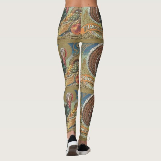  Thanksgiving Turkije Leggings (Achterkant)