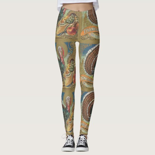  Thanksgiving Turkije Leggings (Voorkant)