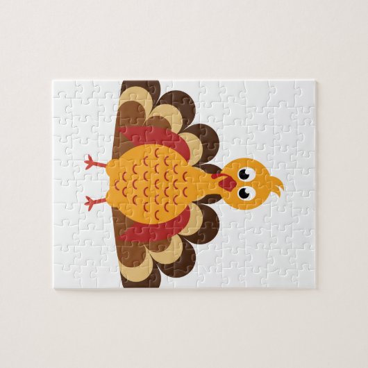 Thanksgiving Turkije Legpuzzel (Horizontaal)