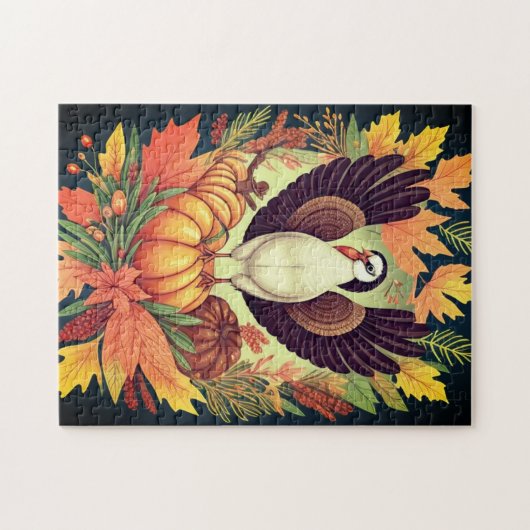 Thanksgiving Turkije Legpuzzel (Horizontaal)