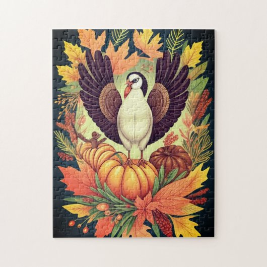 Thanksgiving Turkije Legpuzzel (Verticaal)